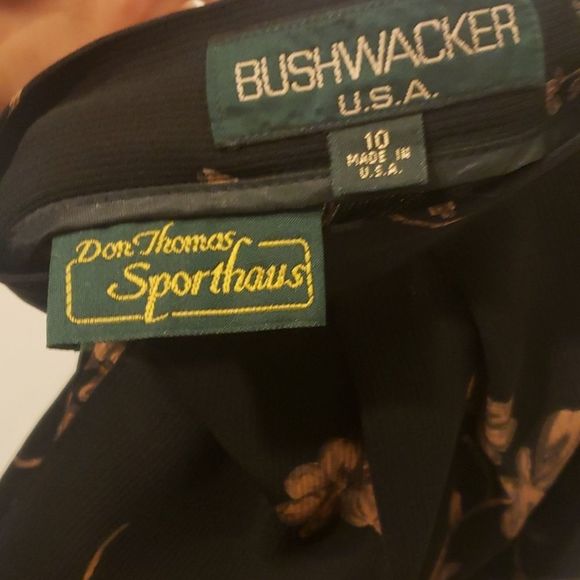 Vintage Bushwacker USA / Don Thomas Sporthaus Floral pants Size 10 - Picture 2 of 2